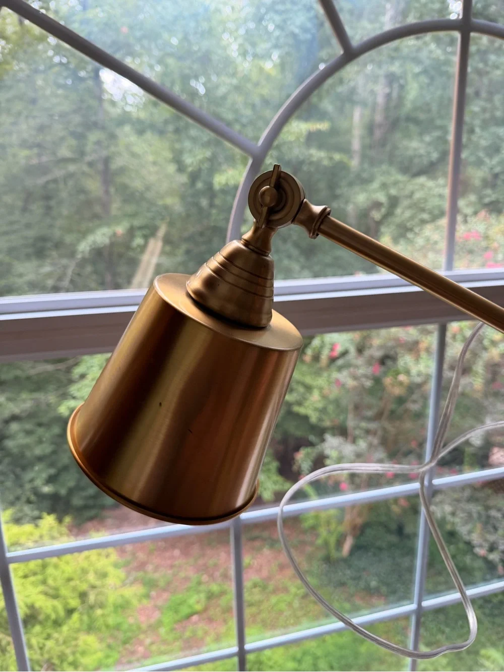 Adjustable Swing Arm Wall Light Gold